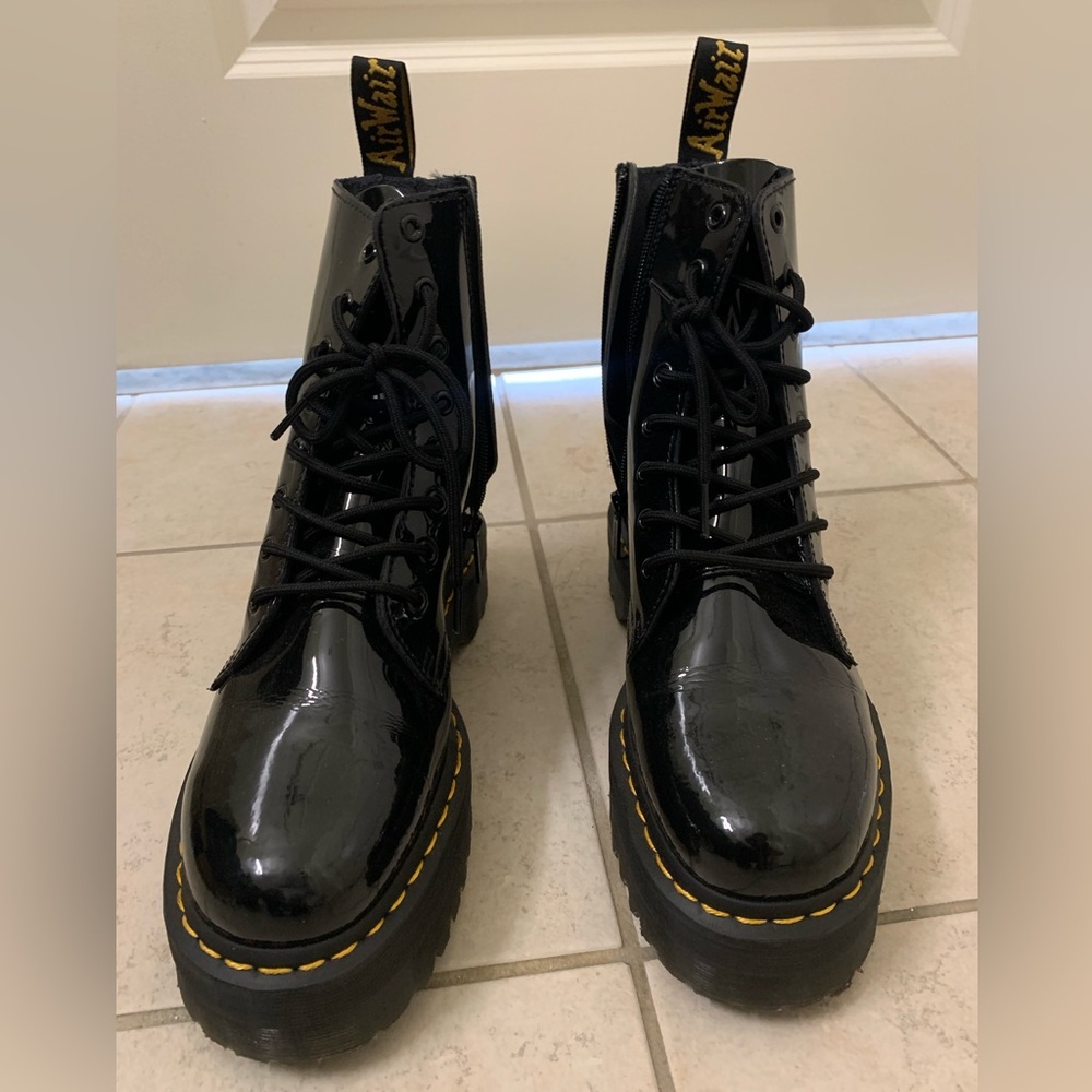Doc Marten Jadon Boot Patent Leather Platforms. Women’s size 10.